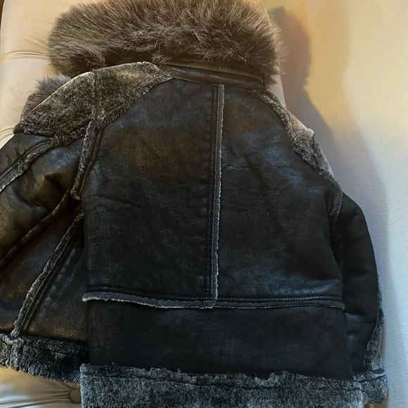 Boys shearling winter coat (SZ 6)
